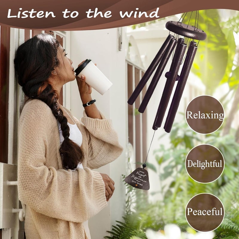 Yesruby Thank You Gifts for Women/Coworkers/Men 32” Wind Chimes, Employee Teacher Staff Housekeeping Volunteer Appreciation Gifts, Appreciation Farewell Retirement Chaos Coordinator Gift for Coworkers - Image 5